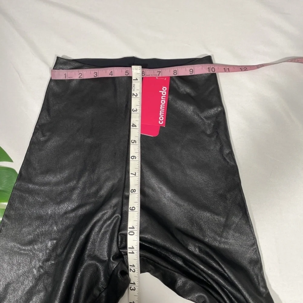 NWT $118 Commando [ Small ] Control Top Faux Leather Leggings in‎ Black